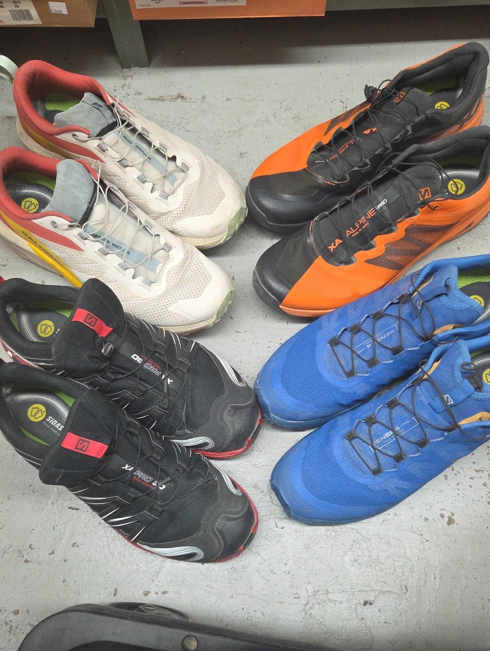 Salomon Men's Athletic Shoes - Black, Blue, Orange, Cream